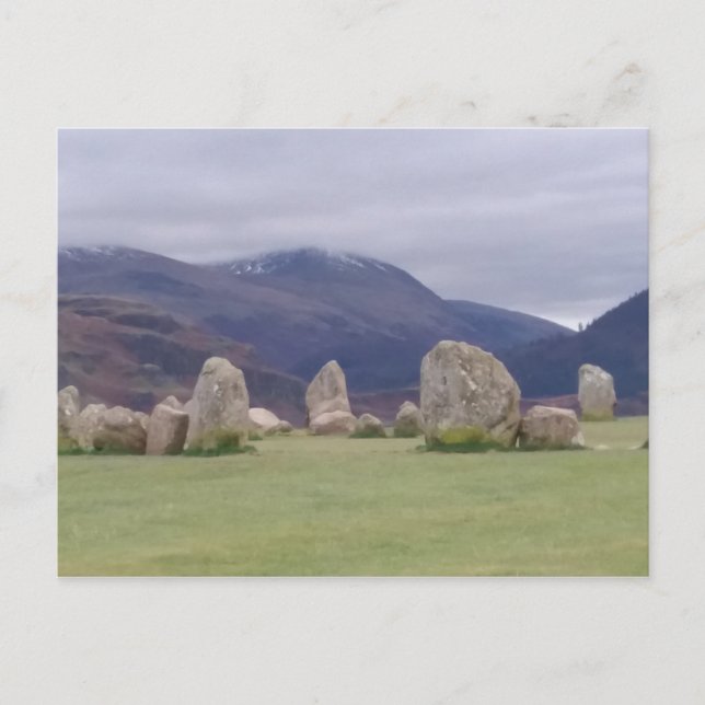 Castlerigg Stone Circle - Lake District Postcard Postkarte (Vorderseite)