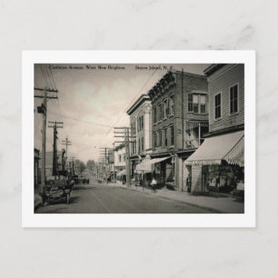 Castleton Ave, Staten Island, New York Vintag Postkarte