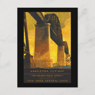 "Castleton Cut-Off" New York Central Lines Vintage Postkarte