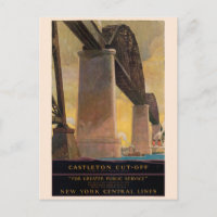 Castleton Cut-Off New York Vintage Poster 1924