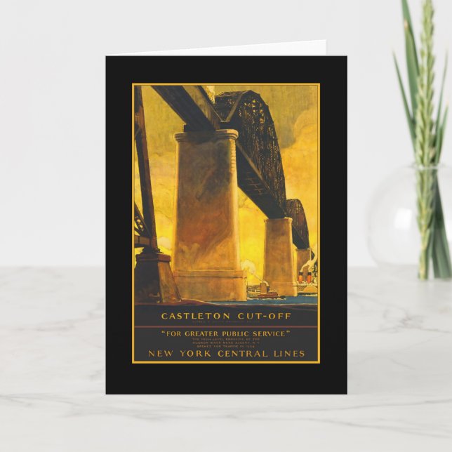 Castleton Cutoff Bridge Travel Poster on Cards Karte (Vorderseite)