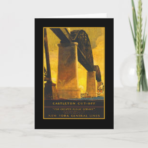 Castleton Cutoff Bridge Travel Poster on Cards Karte