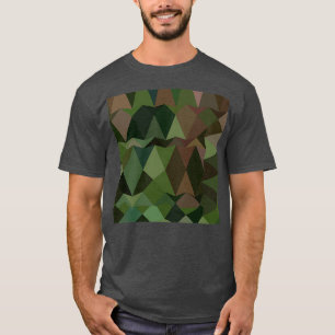 Castleton Green Abstrakt Low Polygon Hintergrund 2 T-Shirt