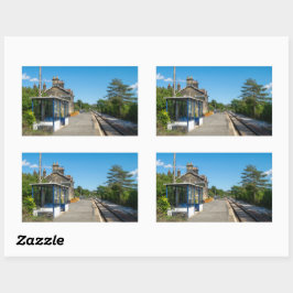 Castleton Moor Railway Station Rechteckiger Aufkleber