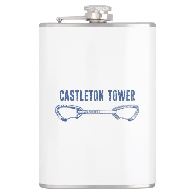 Castleton Tower Klettern Flachmann (Vorderseite)