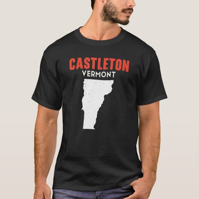 Castleton Vermont USA Staat America Travel Vermont T-Shirt (Vorderseite)