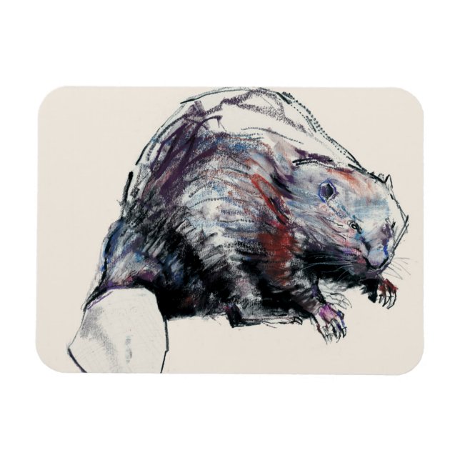 Castor Fibre 2001 Magnet (Horizontal)