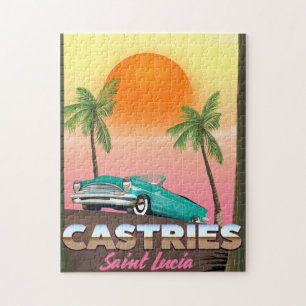 Castries Saint Lucia exotisches tropisches Reisepl Puzzle