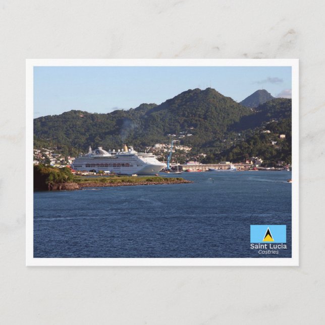 Castries - Saint Lucia Postkarte (Vorderseite)