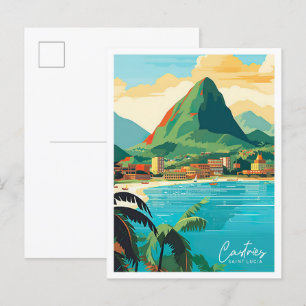Castries Saint Lucia Postkarte