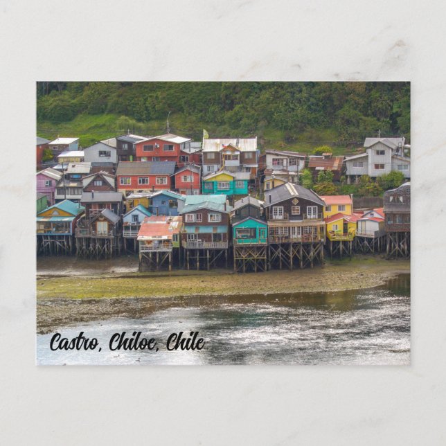 Castro, Chiloe, Chile Postkarte (Vorderseite)