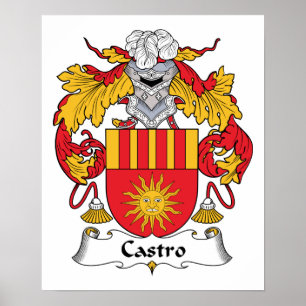 Castro Familienwappen Poster