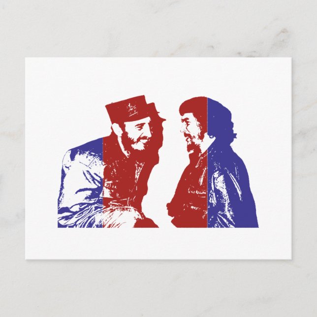 Castro und Che Postkarte (Vorderseite)