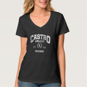Castro Valley CA California Vintag Throwback T-Shirt