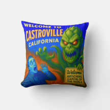 CASTROVILLE, KALIFORNIEN 16X16 INCH WURF KISSEN.