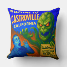 CASTROVILLE, KALIFORNIEN 20X20 INCH WURF KISSEN.