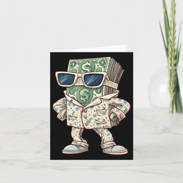 Casual Money Sleepwear Costume For Cash Lovers  Karte (Vorderseite)