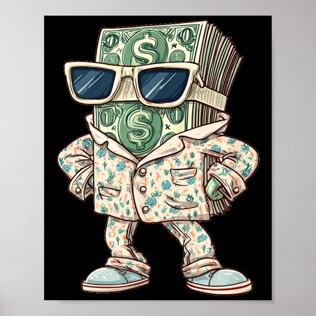 Casual Money Sleepwear Costume For Cash Lovers  Poster (Vorne)