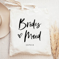 Casual Script | Chic Simple Bridesmaid Geschenk