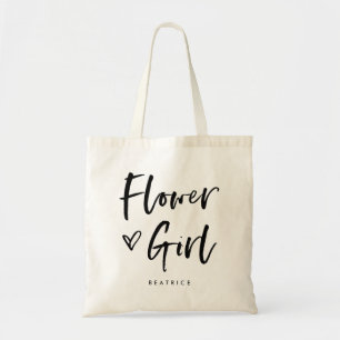 Casual Script Chic Simple Flower Girl Gift Tragetasche