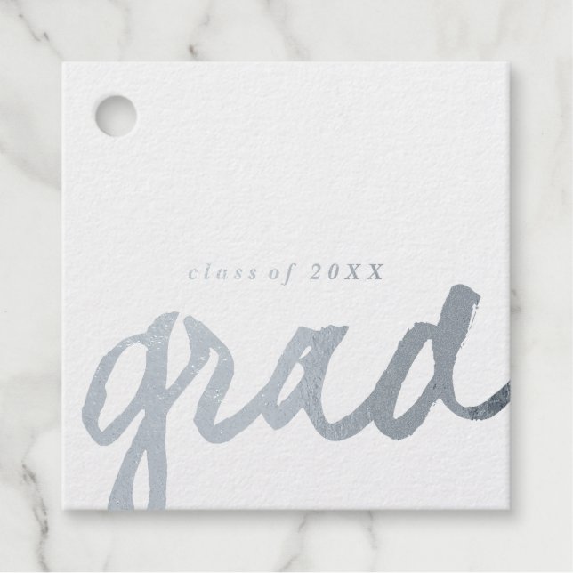 Casual Script | Geschenktasten für Abschlüsse | Geschenkanhänger (Vorderseite)