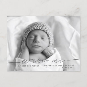 Casual Script Modernes Foto zur Ankündigung von