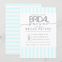 Casual Script | Modernes Minze Brautparty