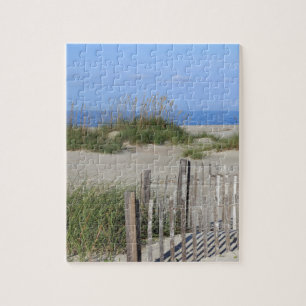 Caswell Strand, NC-Land und Meerblick Puzzle