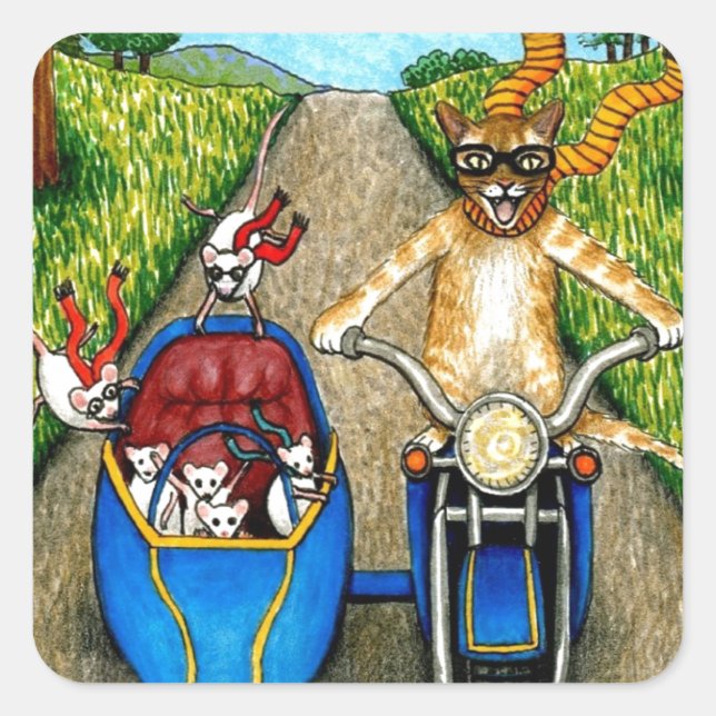 CAT 384 QUADRATISCHER AUFKLEBER (Vorderseite)