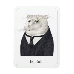 CAT 3x4 BUTLER Flexible Magnet + Text II