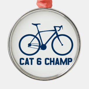 CAT 6 Champ Silbernes Ornament