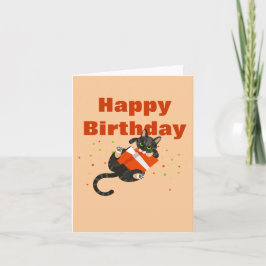 Cat-Abbildung auf der Karte "Happy Birthday"