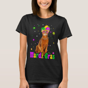 Cat Abyssinian Mask Mardi Gras Carnivals Tiere C T-Shirt