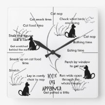 Cat Activity Clock für Katzen CricketDiane