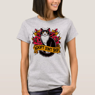 Cat Adoptier Don't Shop T-Shirt