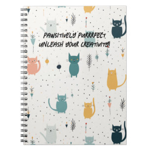 Cat Adventures Spiral-Bound Notebook Notizblock