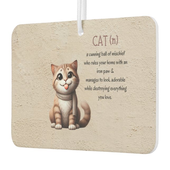 Cat Air Freshener - Niedliche Autodekoration Autolufterfrischer (Links)