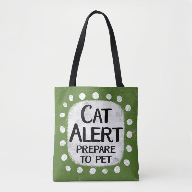 Cat Alert Tote Bag (Vorderseite)