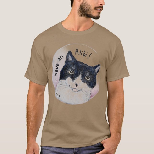 Cat Alibi tshirt (Vorderseite)