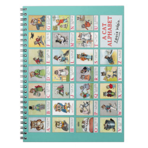 Cat Alphabet, Louis Wain Notizblock