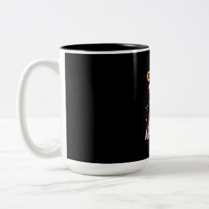 Cat Americat 4. Juli American Gamer Zweifarbige Tasse