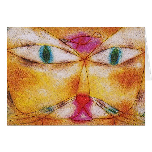 Cat and Bird - Abstrakte Kunst - Paul Klee (Vorderseite (Horizontal))