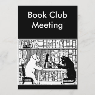 Cat and Dog Book Club Einladung