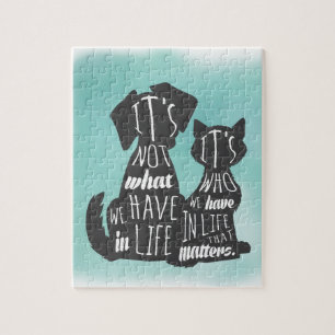 Cat and Dog Friends Best Friend Captions Puzzle