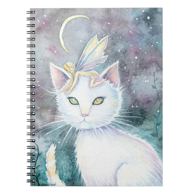 Cat and Fairy Notebook Notizblock (Vorderseite)