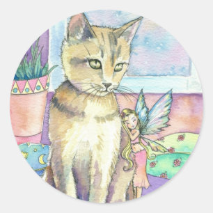 Cat and Fairy Stickers von Molly Harrison