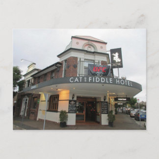 Cat and Fiddle Hotel in Balmain Postcard Postkarte