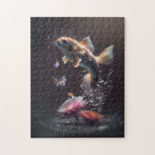 Cat and Fish Medley Jigsaw Puzzle