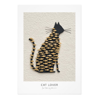 Cat and Fish v11 Fotodruck