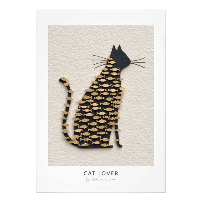 Cat and Fish v11 Fotodruck (Vorne)